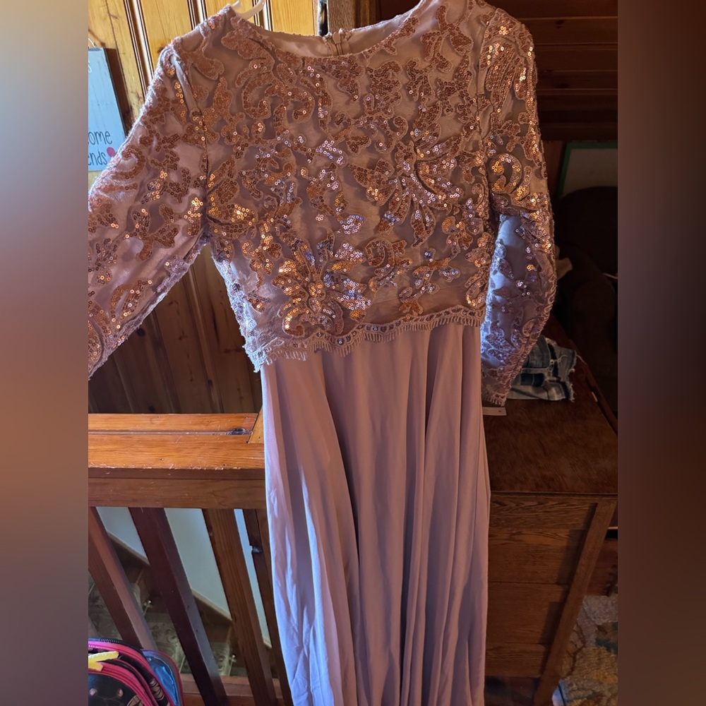 Dainty Jewell’s rose colored sequin dress size XS